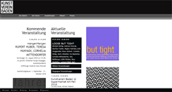 Desktop Screenshot of kunstvereinbaden.at